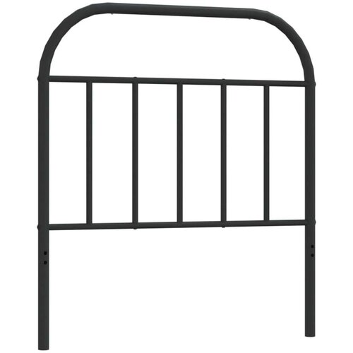  Metalno uzglavlje crno 80 cm Slike