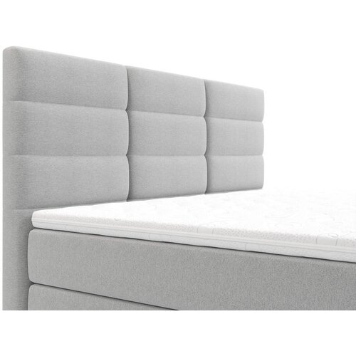 CARRYHOME postelja z vzmetnico 180 cm x 200 cm , tekstil sivobež Slike