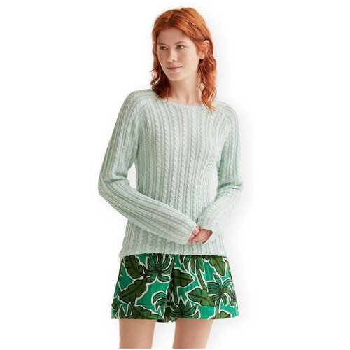 Compania Fantastica Puloverji COMPA&amp;Ntilde;IA FANT&amp;Aacute;STICA Knit 10242 - Green Zelena Slike