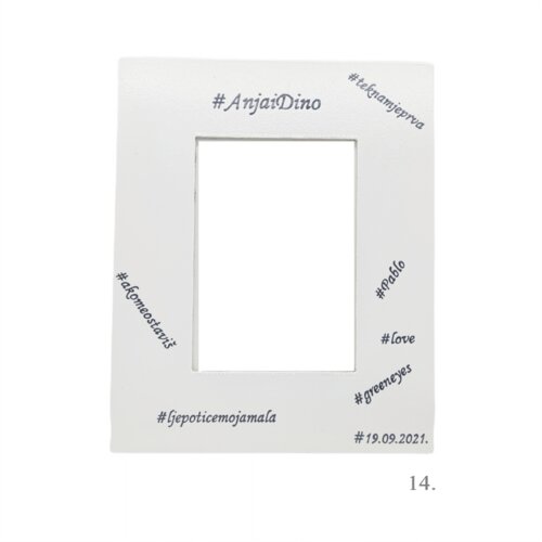  Personalizirani unikatni okviri za fotografije &ndash; Savr&scaron;en poklon za vjenčanje i zaljubljene - 14. - 1073 Cene