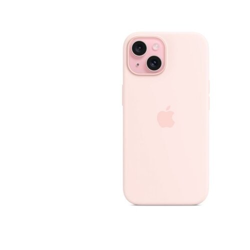 Apple iPhone 15 Silicone Case sa MagSafe-om - Light Pink Slike
