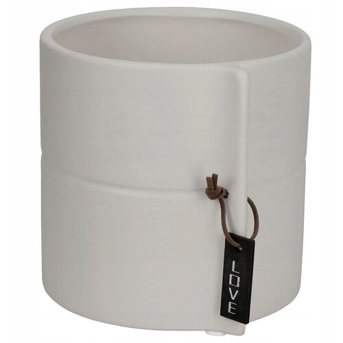 KADAX Keramični cvetlični lonec, cvetlični lonec, okrogel, siv, 17 cm, (5000353032) Slike