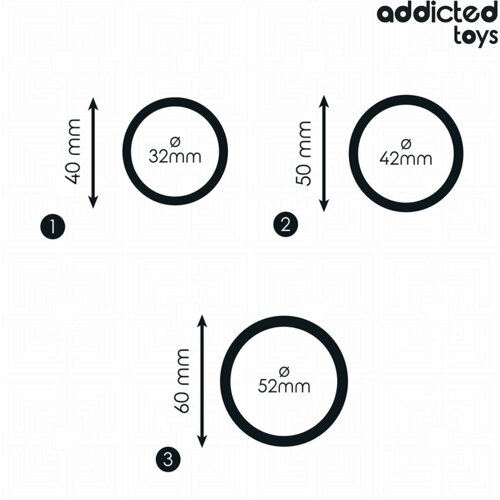 Addicted Toys Cock Komplet Erekcijskih ObroČkov Addicted Toys Ii Slike