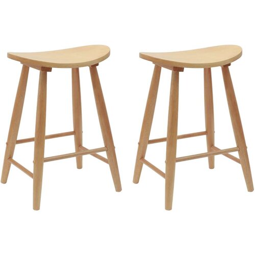  Trpezarijske stolice 2 pcs Prirodna 46 x 37 x 63 cm Slike