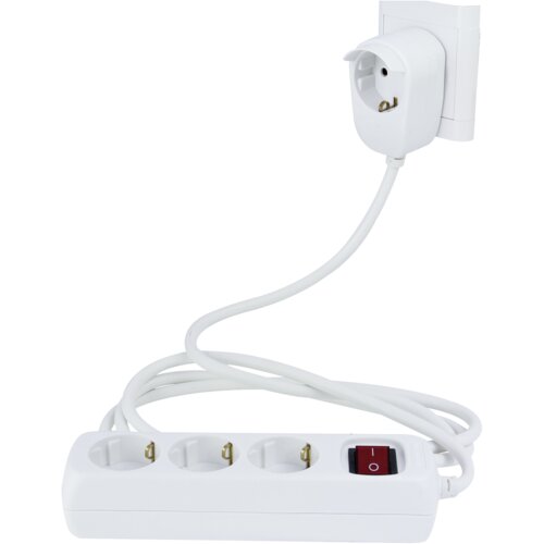 REV Multiple Socket Outlet 3+1-fold 5m + switch white Cijene