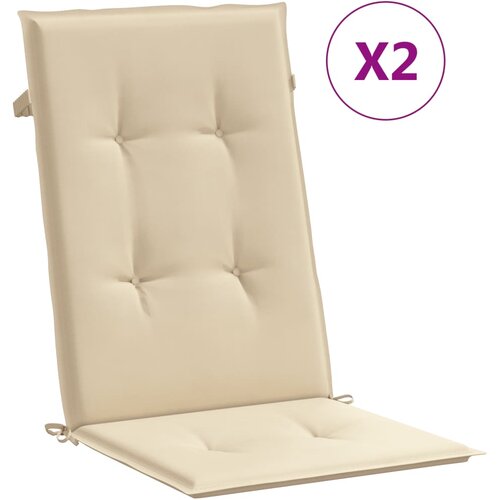 vidaXL Blazine za vrtne stole 2 kosa bež 120x50x3 cm blago, (21060822) Cene