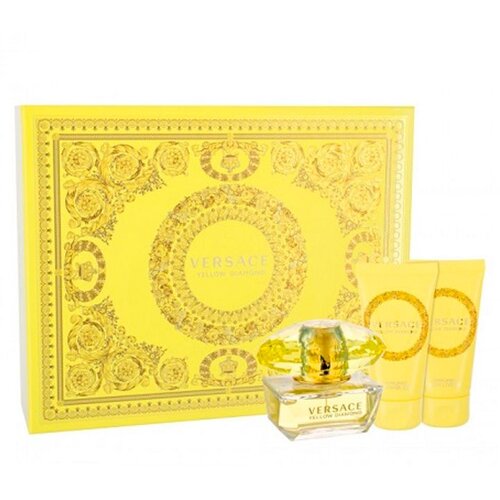 Versace Yellow Diamond Poklon Set za Žene - Eau de Toilette 50 ml + Losion za Tijelo 50 ml + Gel za Tu&scaron;iranje 50 ml Cijene