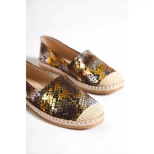 Capone Outfitters Espadrilles - Gold - Flat