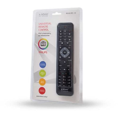 Savio Universal remote controller /replacement for PHILIPS TV RC-10 IR Wireless Cene