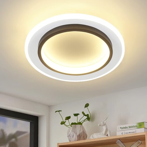 Nettlife LED stropna svetilka bela 14W okrogla svetilka za hodnik 3000K toplo bela moderna oblika stropna svetilka za hodnik 23,5 cm za, (22110722) Cene