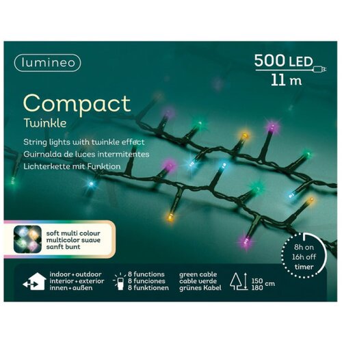  Novogodišnja LED rasveta za jelku 1100cm 8 funkcija Multi Lumineo 495470 Cene