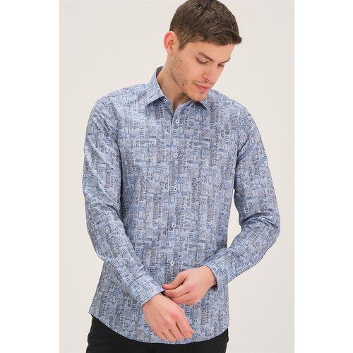 Dewberry G746 MEN&amp;#039;S SHIRT-BLUE Slike