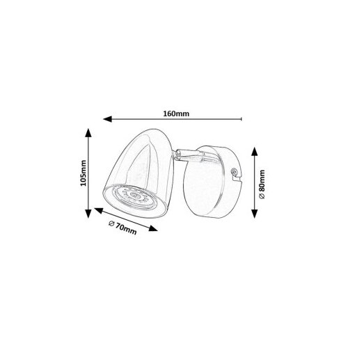Rabalux Perico Zidne lampe ( 73015 ) Slike