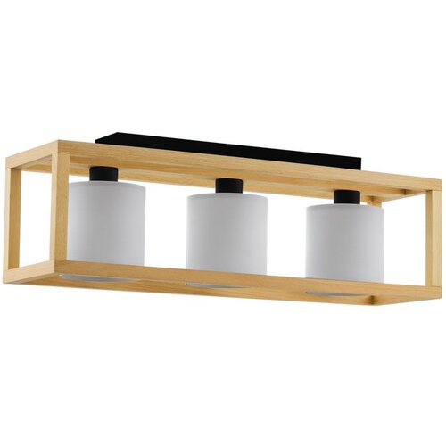 Eglo Plafonjera GRANADOS 3xE27 77 cm drvo/belo 390098 Cene
