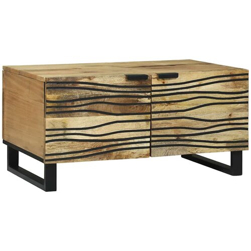 VidaXL Klubska miza Rjava in črna 80 x 50 x 40 cm, (5000009772) Slike