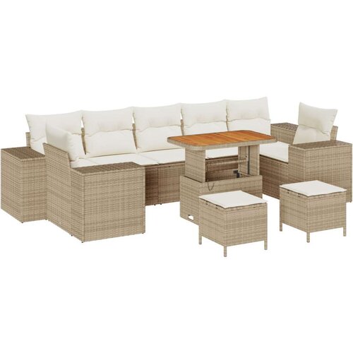  Set za vrt od 10 dijelova s jastučićima  bež  poli ratan  akacija  set za vrt od 3 dijela s jastučićima  bež  poli ratan  akacij Cijene