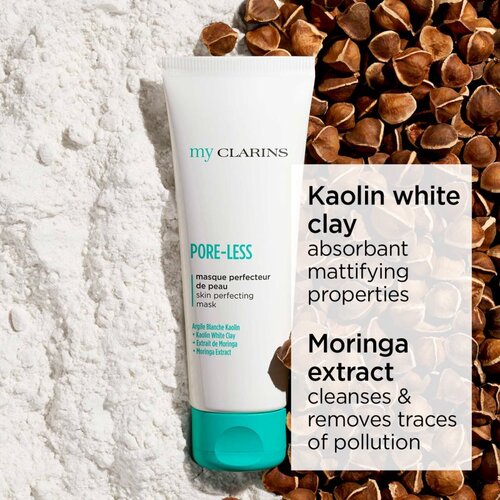 Clarins My Pore-Less Skin Perfecting Mask maska iz ilovice za uravnavanje 50 ml Slike