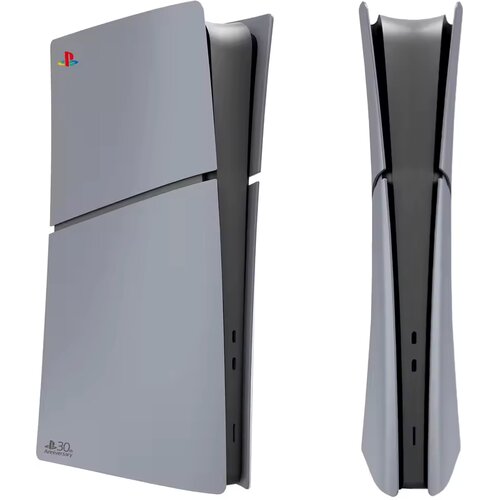 Playstation 5 Slim Digital ohi&amp;scaron;je sive barve v stilu 30th Anniversary Slike