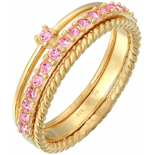 ELLI Prsten zlatna / roza
