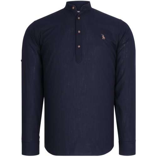 PLAIN DARK BLUE G783 DEWBERRY SHIRT Slike