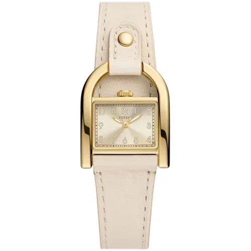 Fossil Ročna ura Harwell ES5280 Beige/Gold