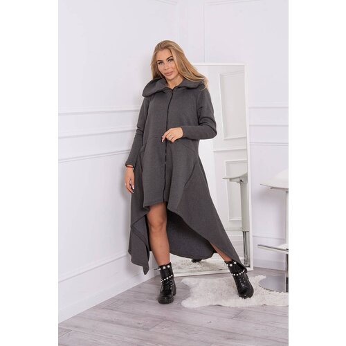 Kesi Insulated dress with longer sides made of graphite Slike
