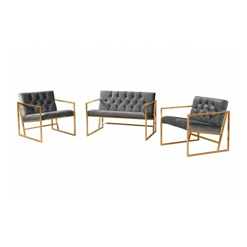 Atelier Del Sofa sofa i dve fotelje oslo gold grey Slike