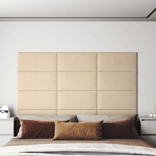  Zidne ploče od tkanine 12 kom krem 60 x 30 cm 2 16 m² Cijene