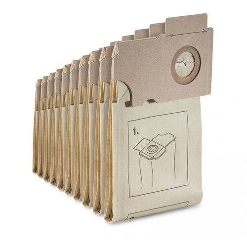 Karcher filter kese od papira (cv stari tip) 10kom 6.906-097.0 Slike