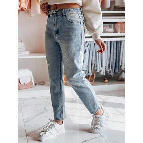DStreet Spodnie damskie jeansowe slim fit SLIMEDEW niebieskie Cene