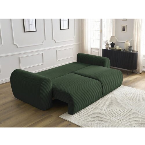 Bobochic Paris Tamno zelena sklopiva sofa od samta 257 cm Lucien &amp;ndash; Slike