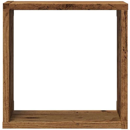 vidaXL Stenske kocke police 2 kosa starega lesa 30x15x30 cm Cene