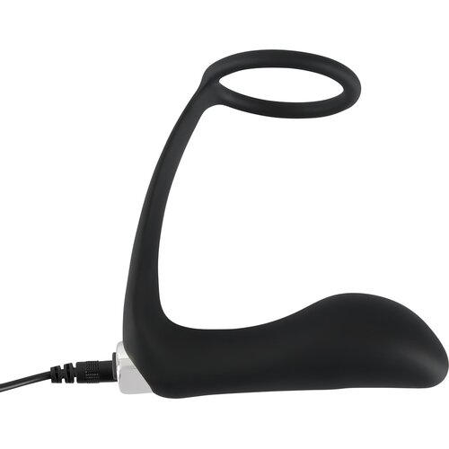 Black Velvets Vibrating Ring &amp;amp; Plug 595853 Black Slike