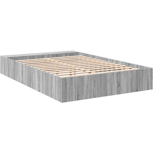 VidaXL Okvir kreveta siva boja hrasta 140 x 200 cm konstruirano drvo Slike