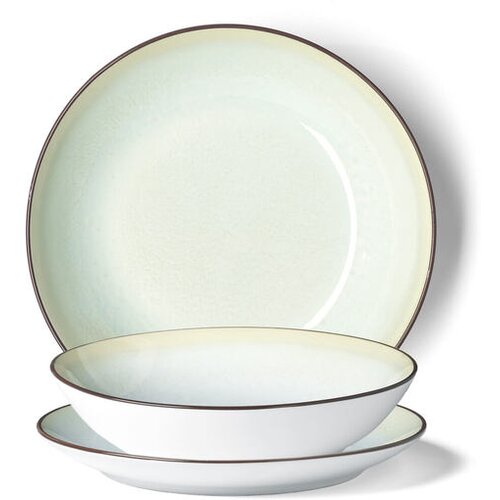 Evviva 18-delni set krožnikov Rainbow, ledeno-zelen, porcelan Cene