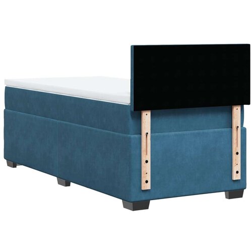 Box spring krevet s madracem plavi 80 x 200 cm bar&amp;scaron;unasti Slike