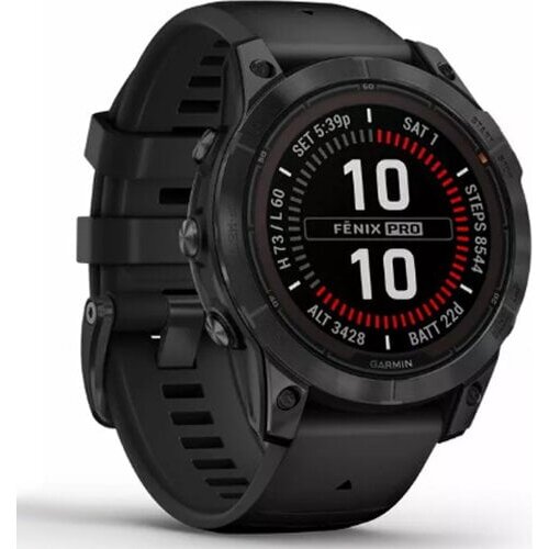 Garmin fēnix 7X Pro 3.56 cm (1.4) MIP 51 mm Digital 280 x 280 pixels Touchscreen Black Wi-Fi GPS (satellite) Cijene
