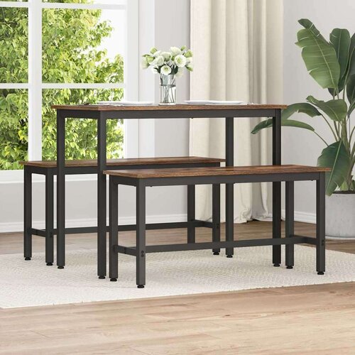  Klupa za blagovanje 2 pcs Dimljeni hrast 100 x 32 5 x 48 5 cm Cijene