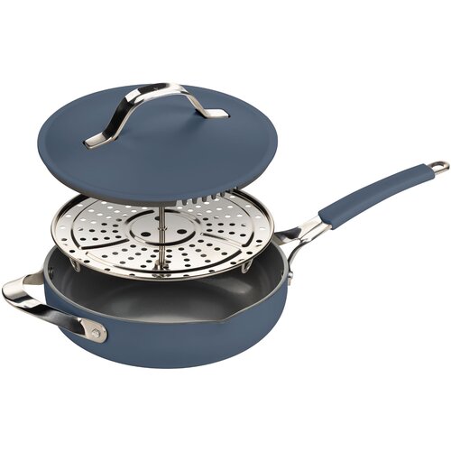 Rosmarino Ponev za kuhanje na pari, sotiranje in cvrtje Chef&rsquo;s Choice All-in-One, 28 cm &ndash; modra, (5000257785) Cene