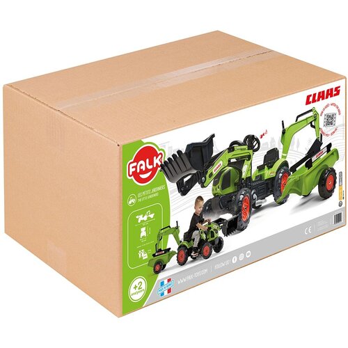 Falk Class traktor utovarivač na pedale s prikolicom Slike