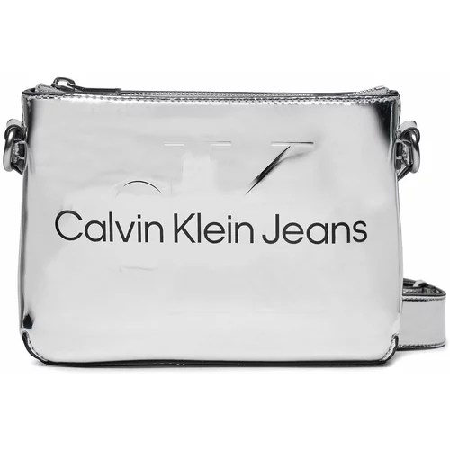 Calvin Klein Jeans Ročna torba Sculpted Camera Pouch21 Mono S K60K611862 Silver 0IM