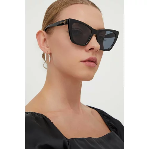 Love Moschino Sončna očala ženski, črna barva