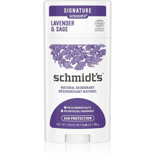 schmidt's Lavender & Sage čvrsti dezodorans 75 g