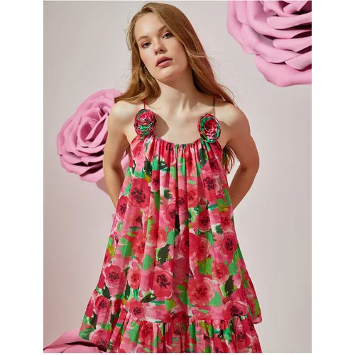 Koton Both Dress - Pink - Ruffle