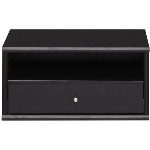 Hammel Furniture Črna stenska nočna omarica s policami Mistral - Hammel Furniture Cene