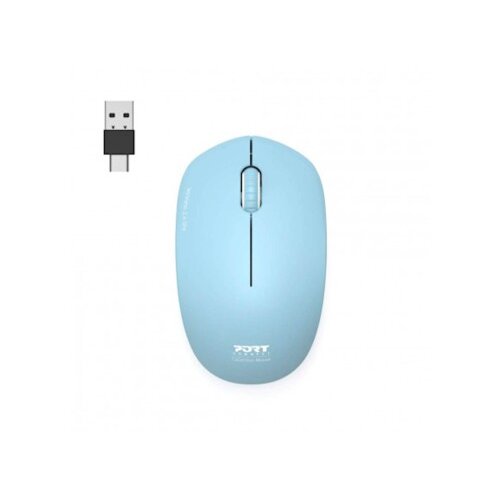 Port_Designs Mi&scaron;ka PORT WL USB-A/USB-C svetlo modra Cene