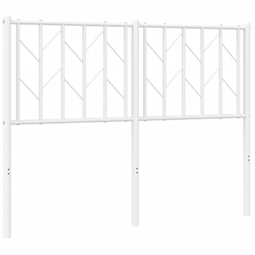 Maison Chic kovinsko posteljno vzglavje - vzglavna omarica - nočna omarica belo 120 cm, (21704757) Slike