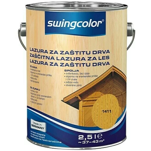 SWINGCOLOR Zaščitna lazura za les Swingcolor (barva: bor, 2,5 l)