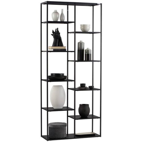 CARRYHOME regal 80/188/30 cm črna Slike