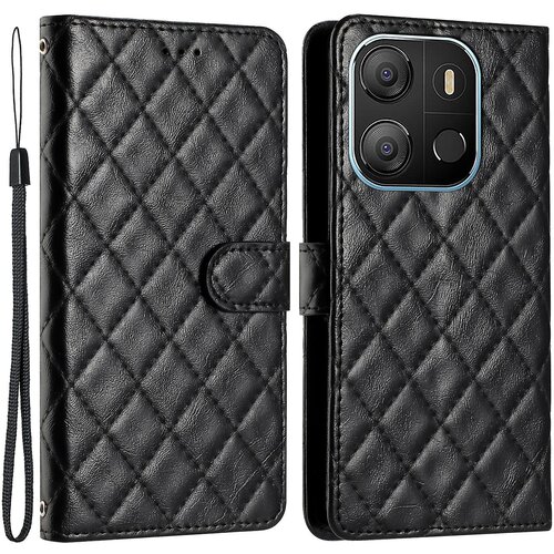 INORCO Za Tecno Pop 7 Stitching Line Rhombus telefonska torbica PU usnjena denarnica, stojalo, zaščitni pokrov, (22034000) Cene